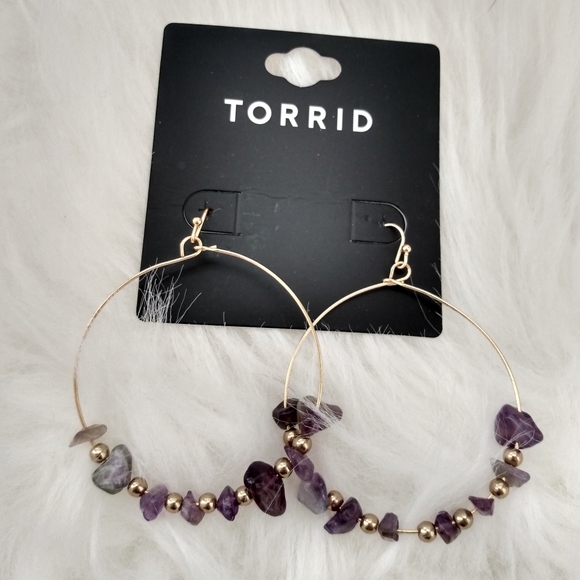 torrid Jewelry - NWT Torrid Purple Statement Earrings